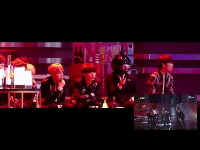 [MAMA 2016] BTS Reaction to EXO Monster Stage @MAMA 2016 Full HD