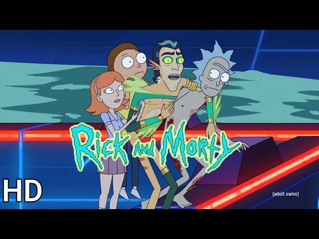 Mr. Nimbus saves Rick and Morty | Season 5 Episode 1