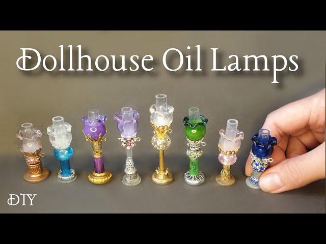 DIY Dollhouse OIL LAMPS #Minis #CraftIdeasMiniature #miniaturasColecionáveis #MiniaturasCriativas