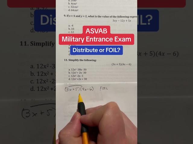 ASVAB Prep Math Knowledge walkthrough Mometrix #11