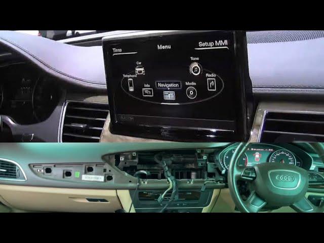 AUDI A6 mmi  display open and refitted by import motor works