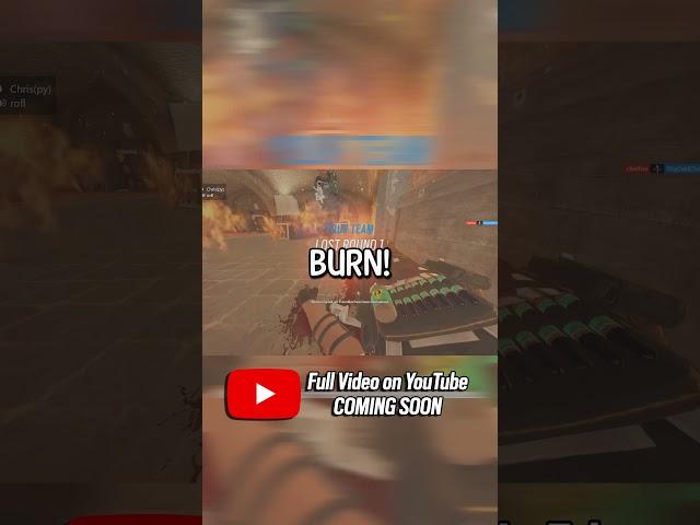 LESION GETS BURNED!  | #rainbowsixsiege #shorts #r6s #r6clips #r6community #twinshells