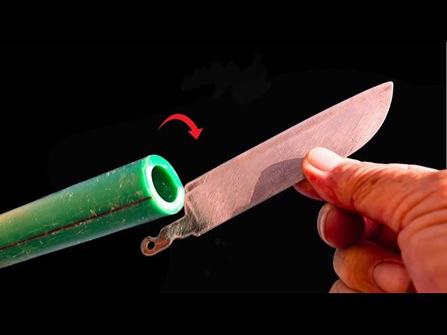 Don't throw away your pvc pipe, how to make a pvc knife handle