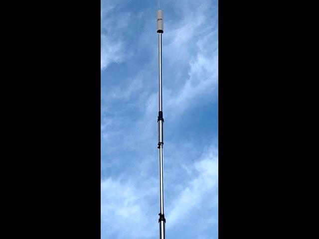 Hustler 6BTV 5BTV 4BTV ground mounted vertical antenna. Ground radial installation. first impression