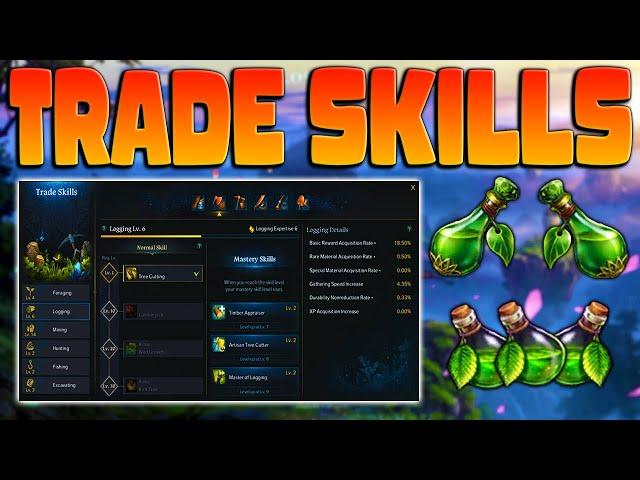 THE FASTEST WAY TO LEVEL YOUR TRADE SKILLS! XP Boosts, Energy Potions, & More! | Lost Ark!