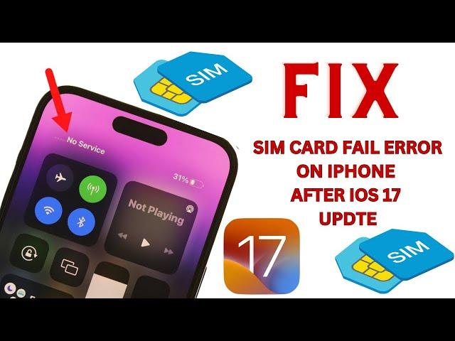 iOS 17 Beta !! Fix Sim Failure Error On iPhone !!iPhone Not Showing Sim Card !Sim Card Not Installed