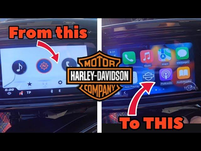 How to install Apple Carplay or Android Auto on your Touring Harley Davidson's Boom Box GTS