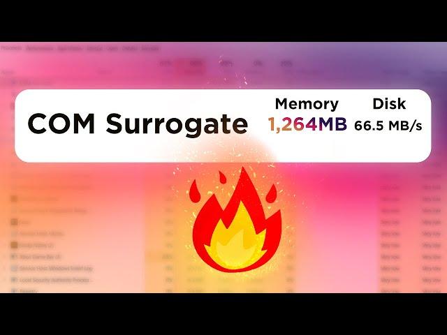 How To Fix COM Surrogate High CPU Usage Malware In Windows 10/11