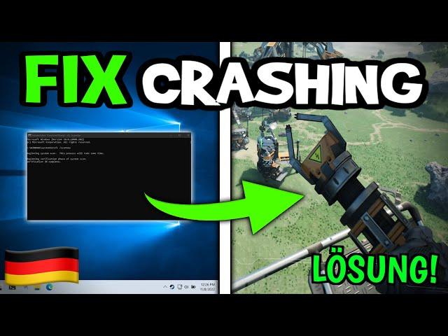 Satisfactory CRASH/STÜRZT AB| Die LÖSUNG | Fehlerbehebung