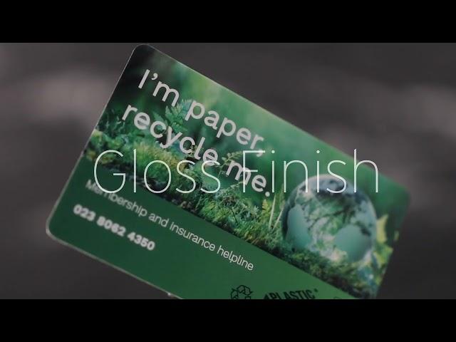 Gloss Finished Plastic-Free Cards