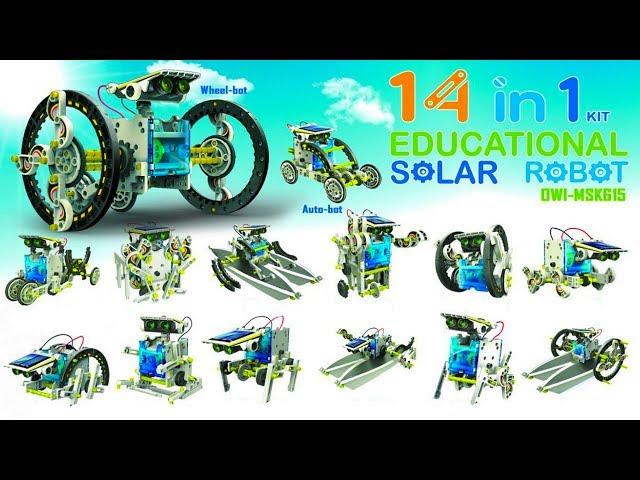 14 in 1 Educational Solar Robot Diy Kit - Super robot designer 14 in 1 on a solar battery