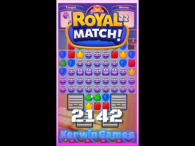 Royal Match Level 2142 - No Boosters Gameplay