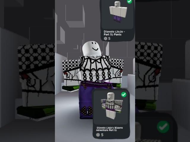 Diavolo skin in Roblox #roblox #jojo #skin