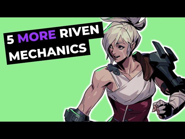 Riven Mechanics Guide - 5 MORE Tricks for Beginners (League of Legends Tips)