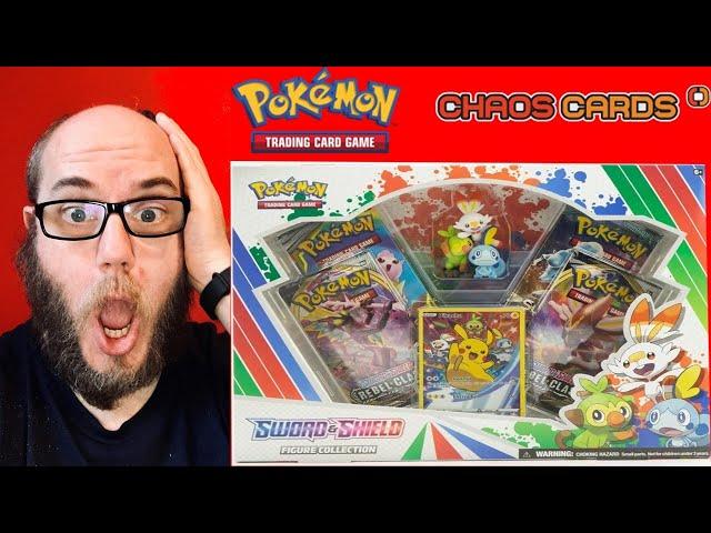 OPENING POKEMON SWORD AND SHIELD FIGURE COLLECTION BOX and chaos cards haul