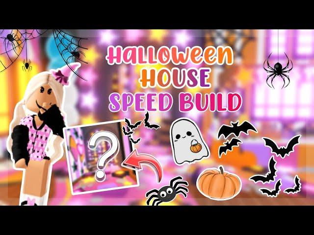 Halloween House Speed Build !! ️ #adoptme #adoptmepreppy #preppy