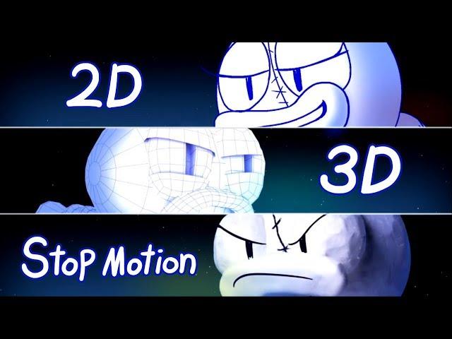 Who's the winner? 2D vs 3D vs Stopmotion / [Who is the best?]