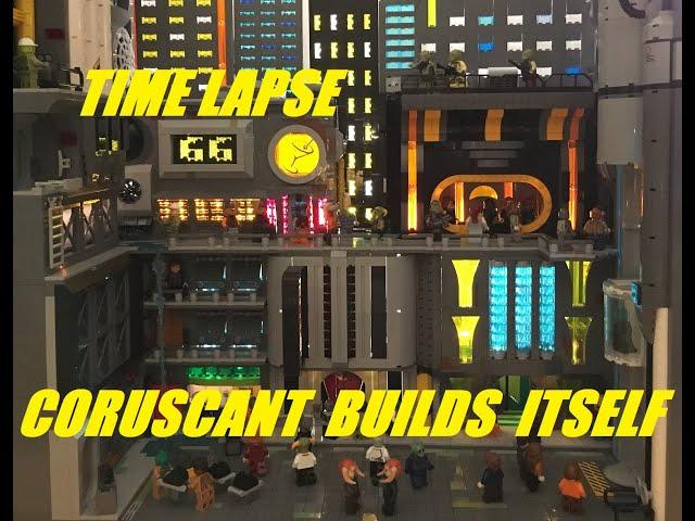 Lower Levels of Coruscant - Stop Motion Timelapse MOC Build