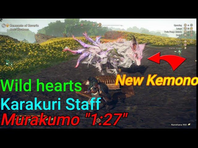 Wild Hearts New Kemono Hunt: Murakumo "1:27" (Solo / Karakuri Staff)