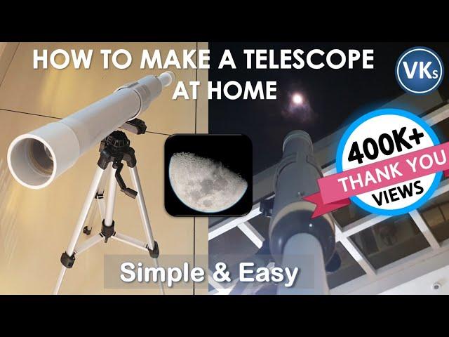 How to Make a Telescope at Home | DIY Project | VinKrish Solutions