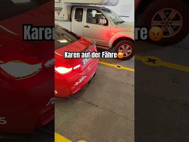 Deutsche Karen sogar auf der Fähre nach Marokko #car #cars #funny #comedy