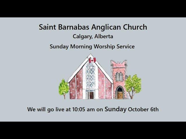 Sunday Morning Worship at Saint Barnabas Anglican Church, Calgary Alberta