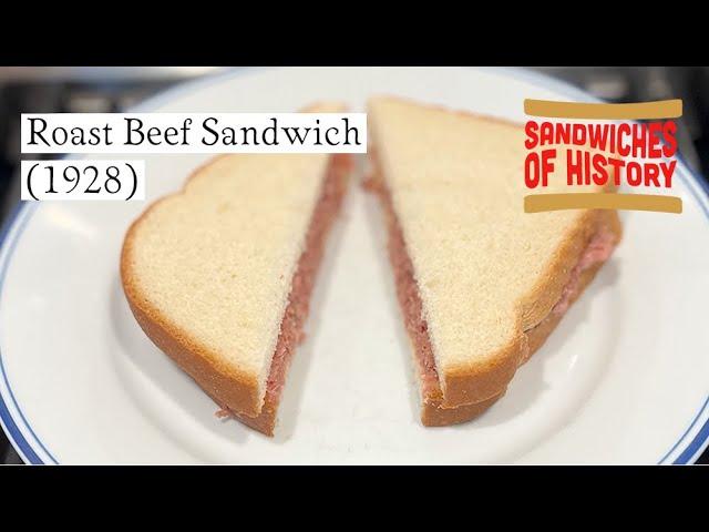 Roast Beef Sandwich 1928 on Sandwiches of History⁣