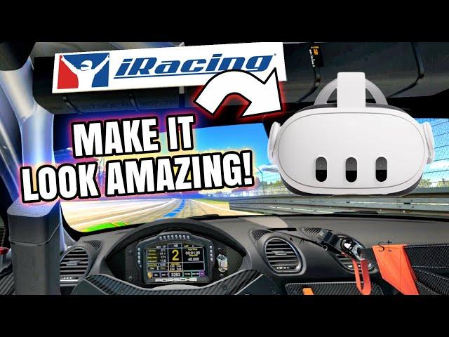 Make Your QUEST 3 Look Amazing for iRACING & other Racing Sims Now! Getting Rid of Link Compression