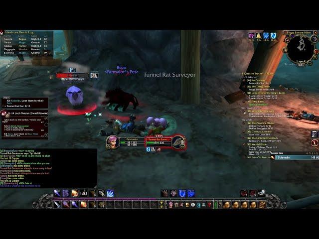 WOW Classic Era HC Mage Adventure in Silver Stream Mine