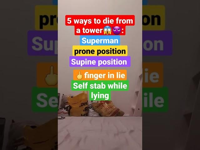 5 ways to die from a tower #DIE