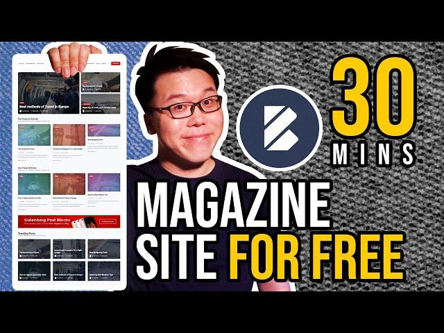 Create a Magazine Website For Free on Any WordPress Theme in 30 Mins