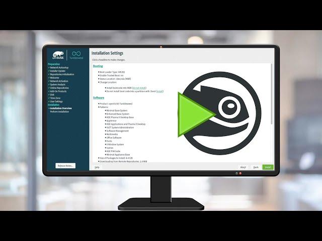 Installing OpenSUSE Tumbleweed with GNOME 40