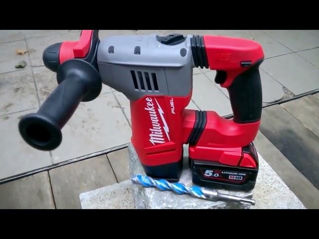 Milwaukee M18CHX-0 M18 Fuel SDS+ Hammer Drill 2 X 5Ah M18B5 Batteries, Case