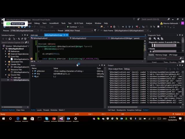 QtWS16- Introducing Qt Visual Studio Tools, Maurice Kalinowski, The Qt Company