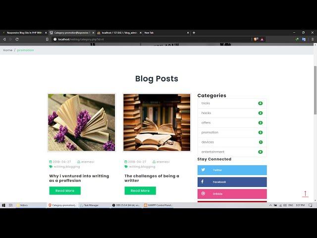 Build Custom Blog site using PHP and MySQL | Source Code & Projects | Review