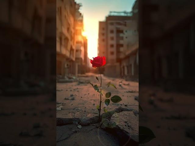 A single red rose standing tall in the street. #redrose #wildflowers #naturebeauty