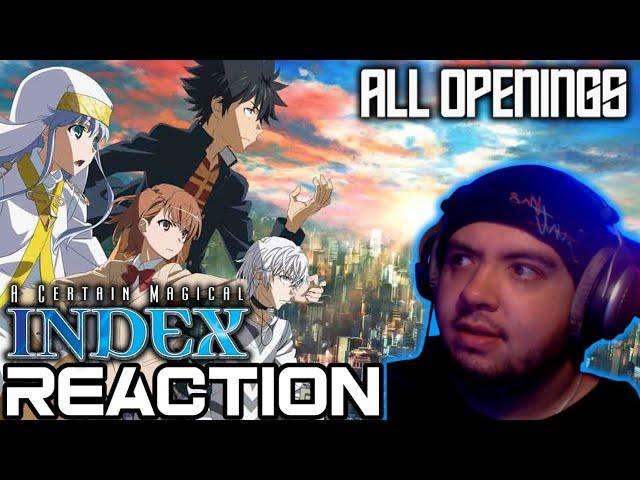 IT JUST GETS WEIRDER! FIRST TIME Reacting to all TOARU series Openings Magical Index, Scientific Rai