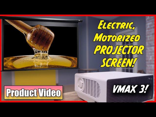 Upgrade Your Setup with Elite Screens VMAX 3 Motorized Projection Screen