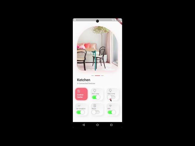 Home Control app #shorts #flutter #flutterdeveloper