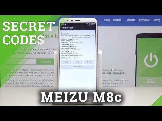 Secret Codes for MEIZU M8C – Testing Menu / IMEI Number / Calendar Storage