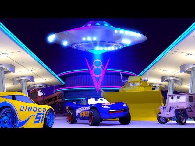 Cars Toons ️Fabulous Lightning McQueen Tractor Mania 2 UFO Stampede