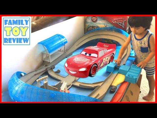 NEW Cars 3 Toys Ultimate Florida Speedway  Live Toy Unboxing Florida 500 Speedway Playset Disney