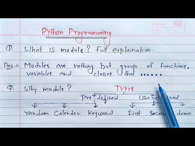 Python Modules | Learn Coding