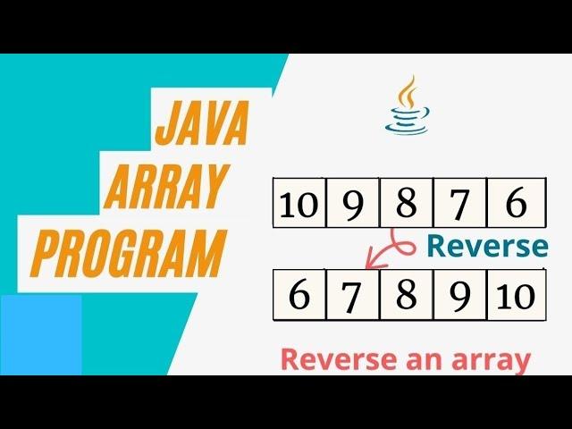 Java program to print array elements in reverse order