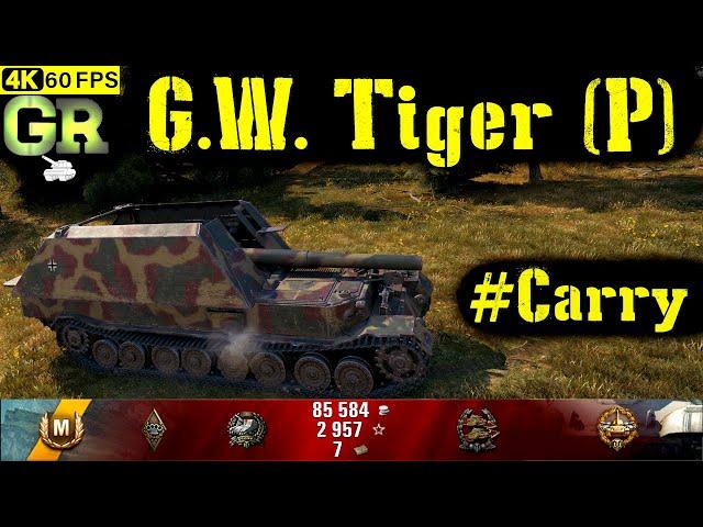 World of Tanks G.W. Tiger (P) Replay - 3 Kills 6.4K DMG(Patch 1.4.0)