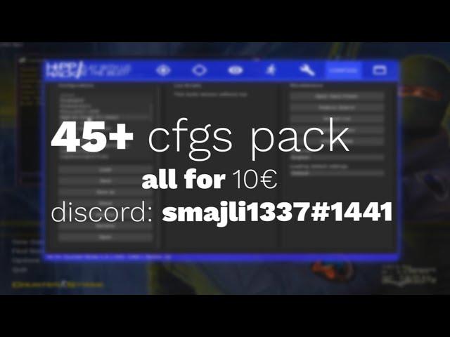 cs 1.6 hppv6 best SETTINGS/CFGS pack  45+ cfgs | low price and updates 2021 | rage/legit/semi