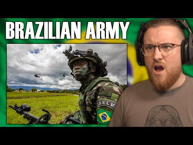 Royal Marine Reacts To The Brazilian ARMY!