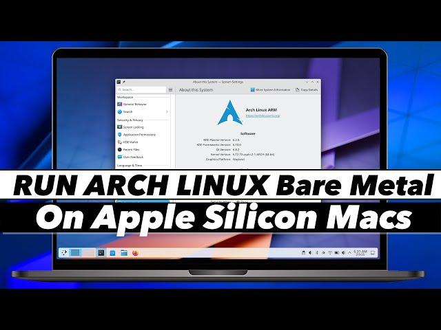 Install Arch Linux On M1 & M2 Macs NATIVELY // RUN ARCH Linux Bare Metal On Apple silicon Mac