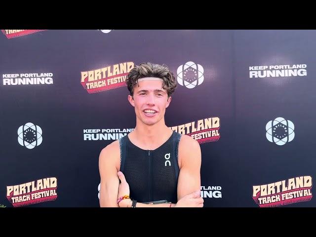 Leo Young 3:35.96 PB for 2nd in the 1500 at Portland Track Festival