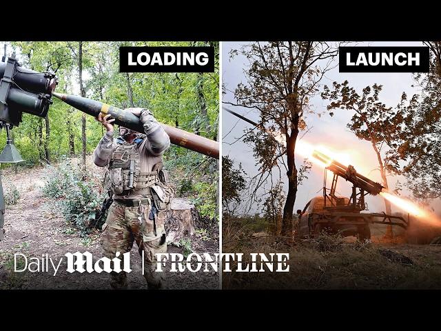 How a Ukrainian Rocket Launch Really Works | Frontline Marathon | Daily Mail